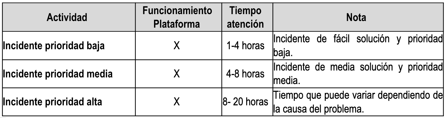 Subastas en tiempo real terminos y condiciones - tipos de atención